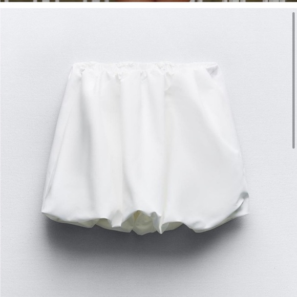 NWT Zara blogger fav Elegant White Balloon Skirt size S - Picture 12 of 15